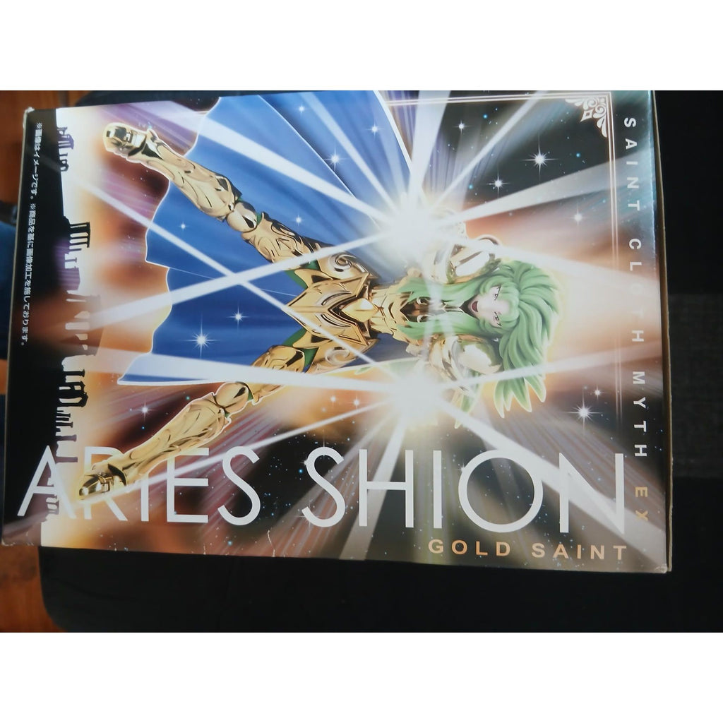 Boîte figurine collector Aries Shion Gold Saint, armure dorée, Sanctuary Collector