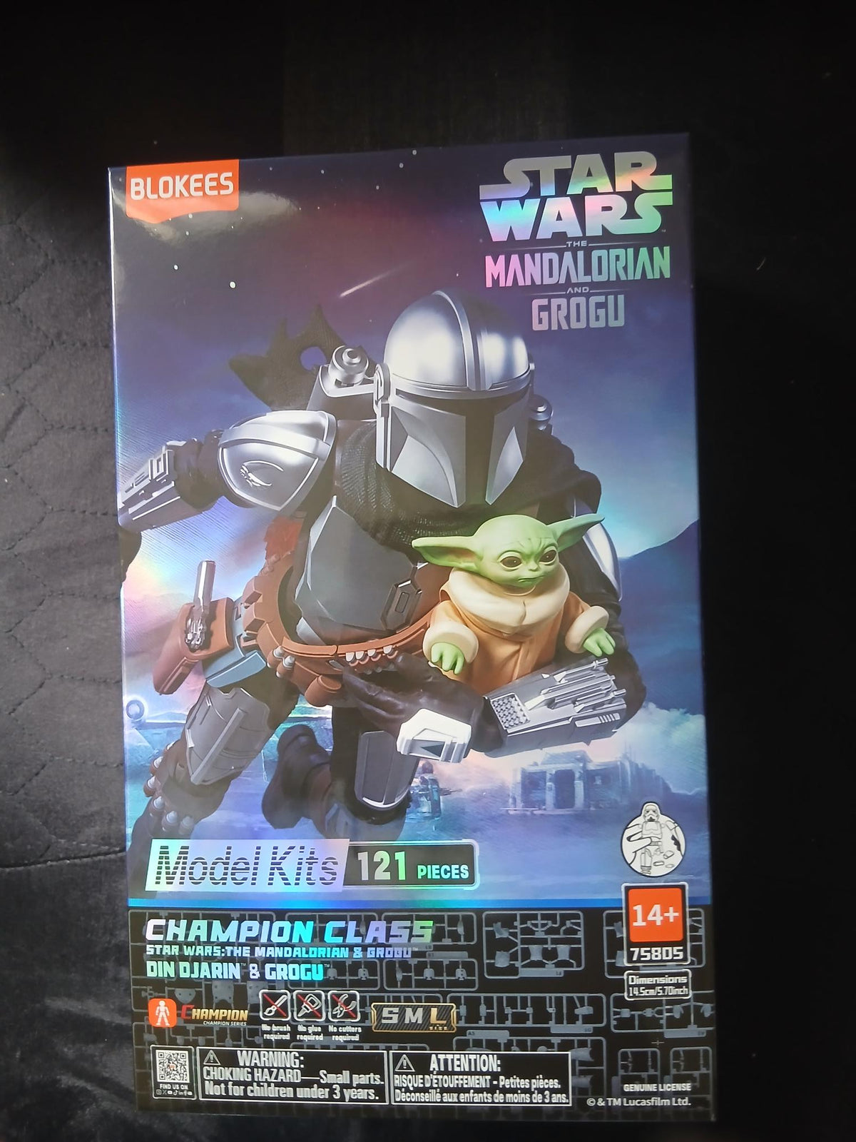 Star Wars Blokees Mandalorian Champion Class 05 Din Djarin And Grogu