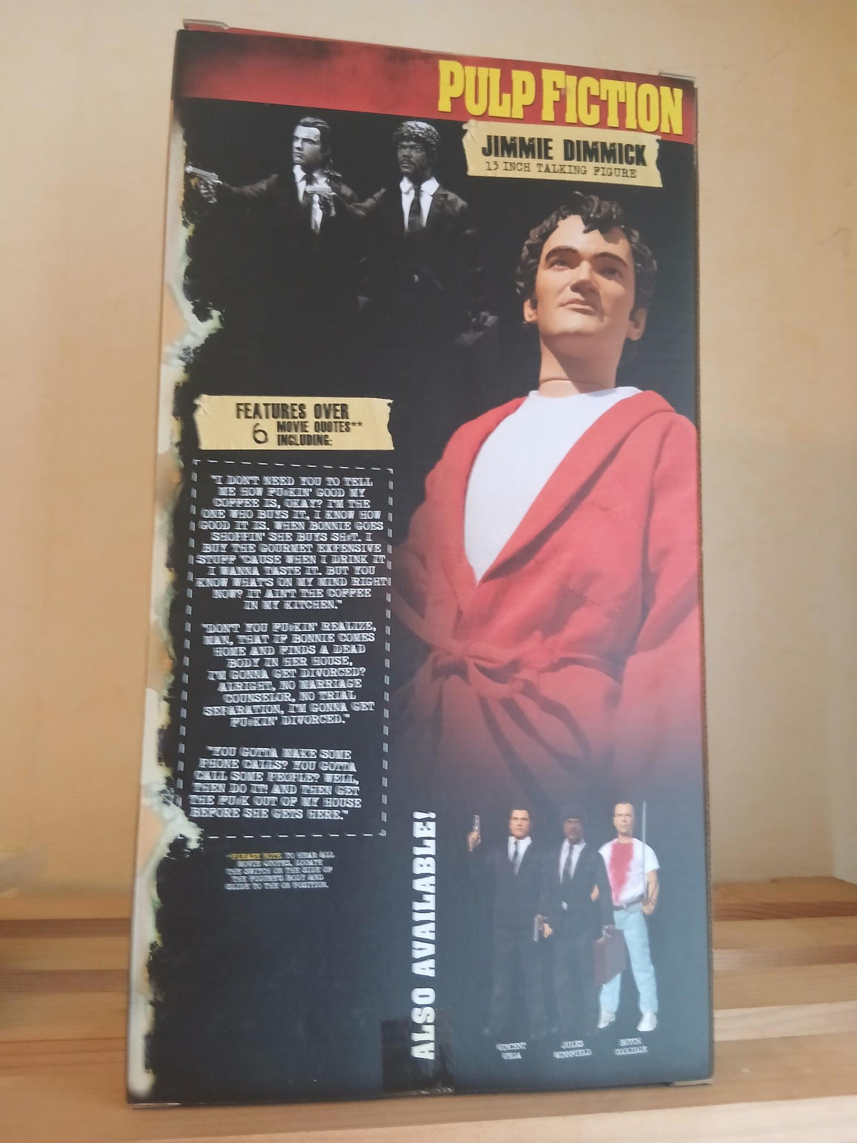 Figurine Pulp Fiction Jimmie Dimmick 13" (33cm) Parlante par Beeline Creative / Miramax (2015) / Neuf scellé