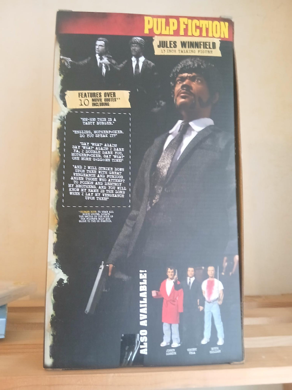 Figurine Pulp Fiction Jules Winnfield 13" (33cm) Parlante -par Beeline Creative / Miramax (2015) Neuf scellé