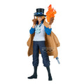 Figurine de collection Banpresto personnage manga avec chapeau haut de forme et flamme orange