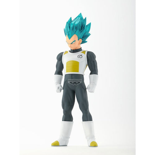 Figurine collector Banpresto personnage animé cheveux bleus, exclusivité Sanctuary Collector