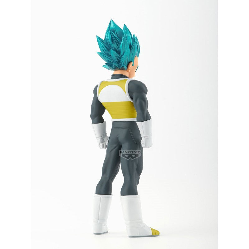 Figurine de collection Vegeta aux cheveux bleus, costume gris et jaune, exclusive Sanctuary Collector