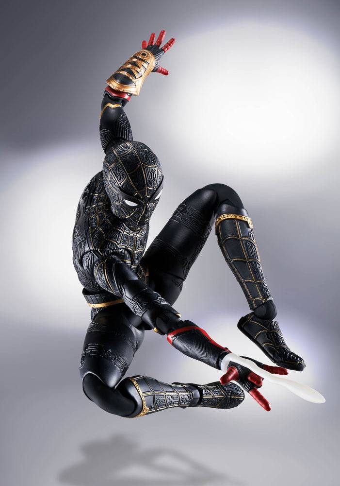 Spider-Man : No Way Home figurine S.H. Figuarts Spider-Man Black & Gold Suit (Special Set) 15 cm