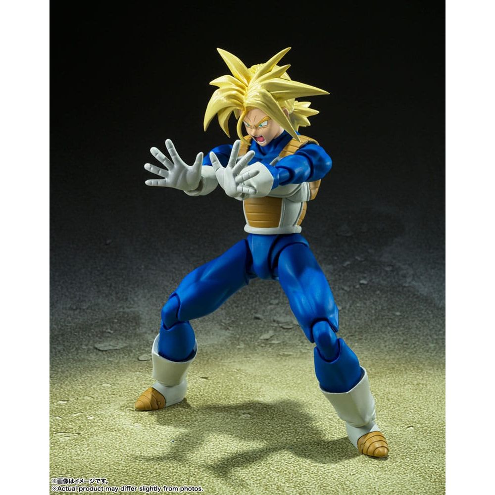 Figurine articulée de collection, guerrier en armure bleue, pose dynamique, exclusivité Sanctuary Collector