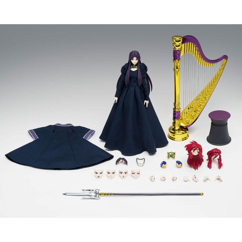Figurine de collection exclusive avec harpe, accessoires et visages interchangeables, Sanctuary Collector