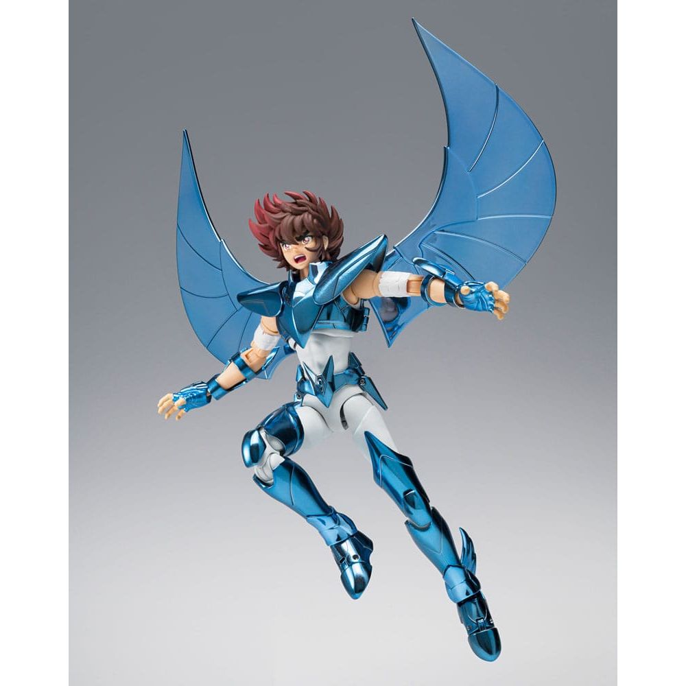 Figurine de collection articulée en armure bleue avec ailes, Sanctuary Collector exclusif